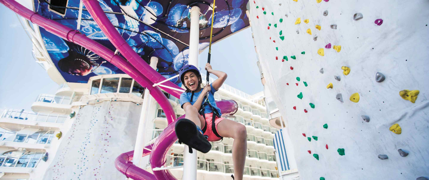 Escalada no Harmony of the Seas