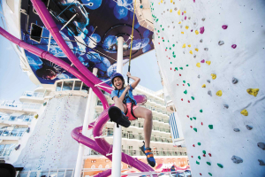 Escalada no Harmony of the Seas