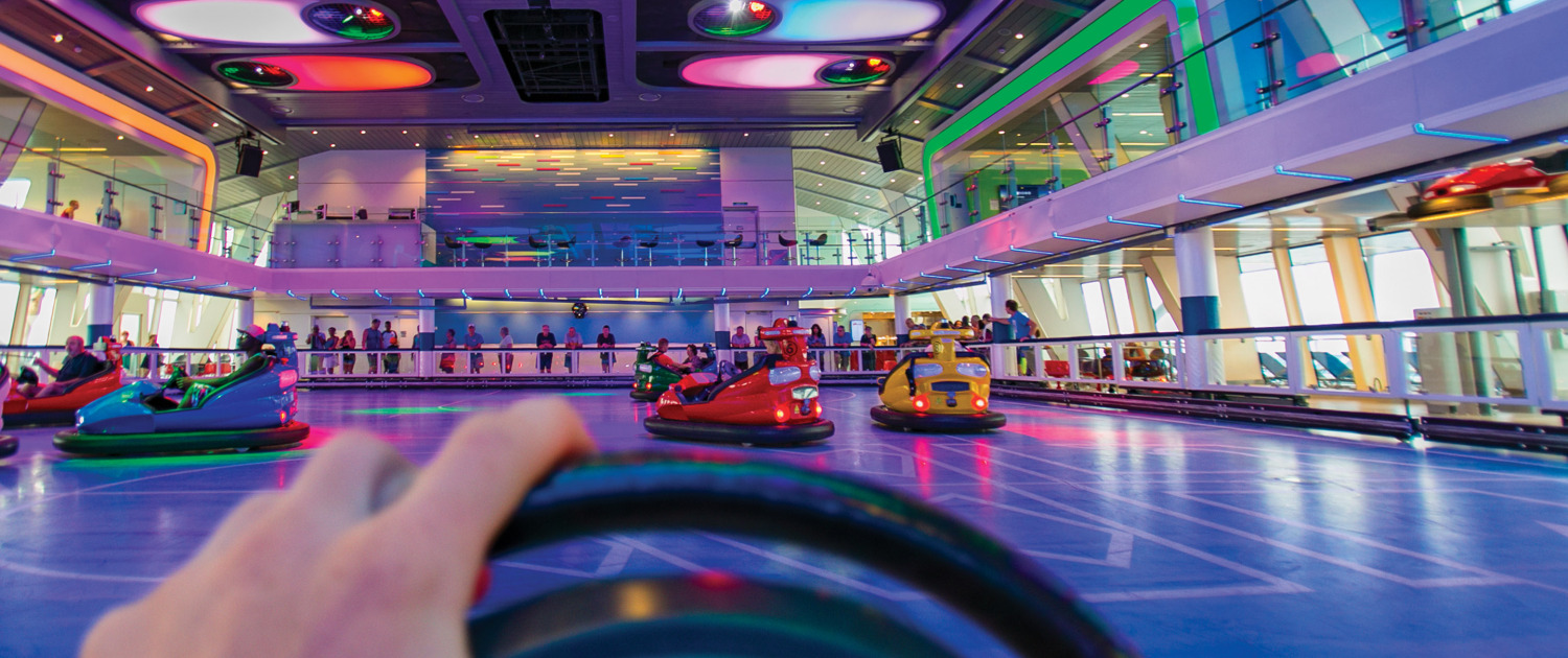 Carrinhos de Choque do Anthem of the Seas